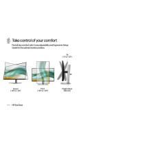 HP S5 Pro 524pf 23,8" IPS23,8",IPS,350cd,1500:1,5ms,100Hz,HDMI,DP,4x USB 3.2,height,Pivot