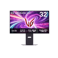 LG 32" 4K OLED UltraGear MonitRGB, Dual-Mode, UHD, 3840x2160480Hz, 1300cd, 0.03ms, 1500000:1, DP