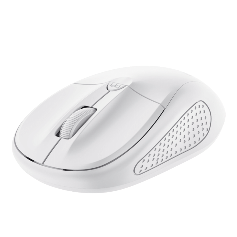 Trust Primo wireless miš,bijeli, 1000-1600 dpi, optički, 4 tipke, USB, 6 m wls range