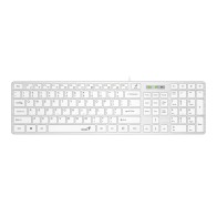 Genius SlimStar 126 tastatura USB veza, low-profile tipke, bijela