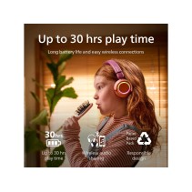 Philips TAK4200 djecije slusBT LED svjetla do 45h bateribezicno dijeljenje zvuka aplikacija