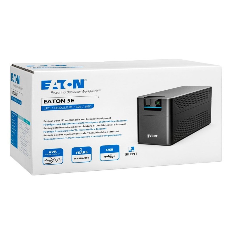 Eaton 5E UPS 700VA/360W Tower| USB DIN AVR| Outputs 2 x DIN/IT