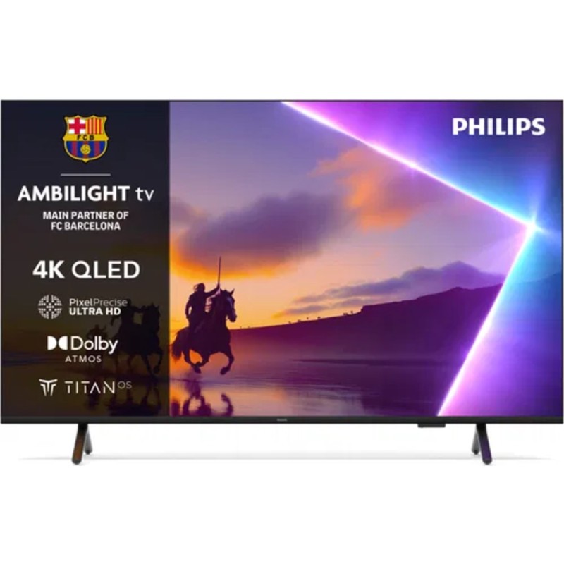 Philips 75''PUS8510 4K QledTitan OS AMBILIGHT TVPixel Precise Ultra HD Dolby Atmos