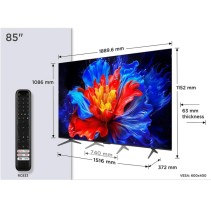 TCL 85"P8K 4K QLED TV 144HzGoogle TV Motion Clarity ProGame Master Onkyo 2.1