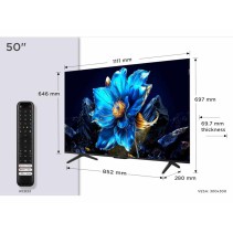 TCL 50"P7K 4K QLED TV 60HzGoogle TV HDR multi-formatHVA Panel Game Master Dolby Atmos