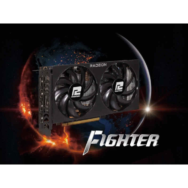 Power Color RX 7600 8GB8GB GDDR6, 128-bit,3x DP, 1x HDMI