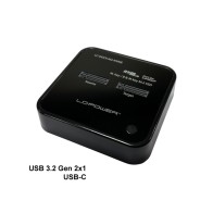 LC-Power Docking station NVMEM.2 SSD, USB-C port, 2x SSD-a,Transfer rate do 10 Gb/s