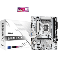 ASROCK MB B760-HDV/M.2B760, LGA1700, 2xDDR5, 2xM.24xSATA,RAID,HDMI,DP,VGA,MicroATX, White