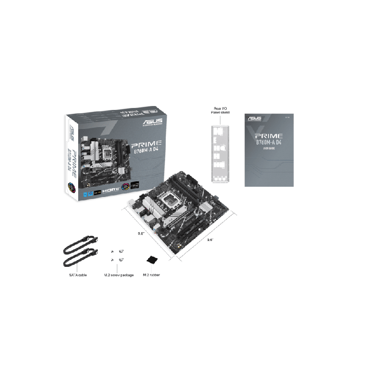 ASUS MB PRIME B760M-A D4-CSMIntel B760, LGA 1700, 2x M.2,4xDDR4 2xHDMI, DP, mATX