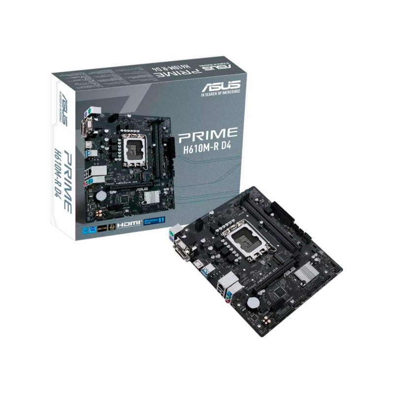 ASUS PRIME H610M-R-SILGA 1700, 2x DDR5,1x M.2,6xUSB 1x DP, 1x VGA, 1x HDMI, mATX ASUS PRIME H610M-R-SILGA 1700, 2x DDR5,1x M.2,6xUSB 1x DP, 1x VGA, 1x HDMI, mATX