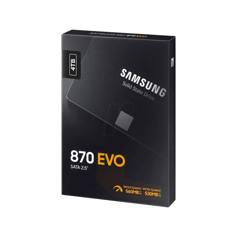Samsung SSD 4TB 870 EVO2.5'' SATA3V-NAND MLC560MB/s read,530MB/s write
