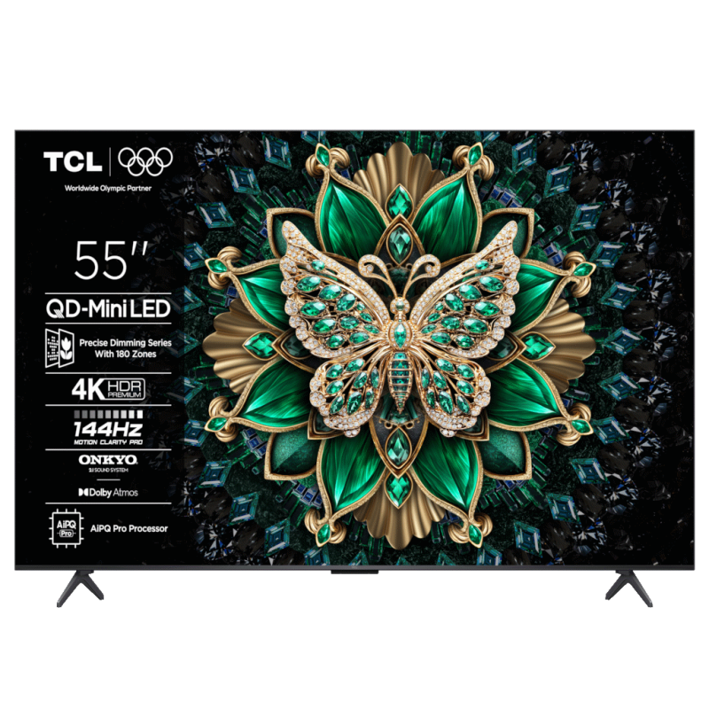 TCL 55"C6K 4K QD-Mini LED TV144Hz Google TV Game MasterDolby Atmos Onkyo 2.1 HDR Premium