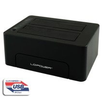 LC-Power LC-DOCK-CHDD docking station,Type C2,5"/3,5" SATA HDDs/SSDs,