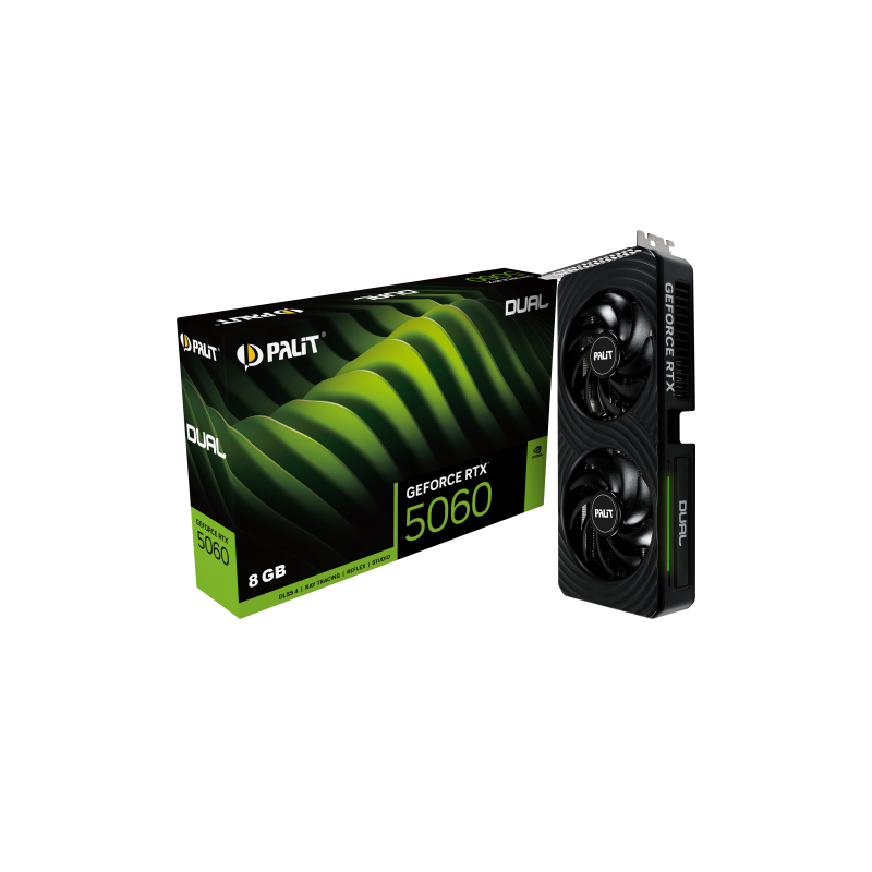 PALIT VGA 5060 Dual 8GB 8GB GDDR7, 128-bit, 3x DP, 1x HDMI
