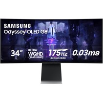 Samsung 34" Odyssey G8 Monitor1800R, UWQHD, OLED, 175Hz0.03ms, 2xHDMI , DP, 2xUSB 3.0