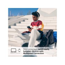 Sony WHCH520C bežične slušalice – 50 h trajanja baterije, 3 min brzo punjenje, mikrofon, Bluetooth 5.2.