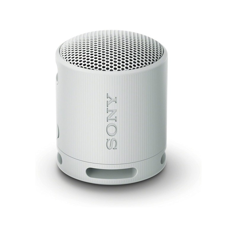 Sony SRS‑XB100 Bluetooth zvučnik Extra Bass, svijetlosiva, 10 h baterija, IPX4 vodootporan.