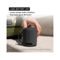 Sony SRS‑XB100 Bluetooth zvučnik Extra Bass, svijetlosiva, 10 h baterija, IPX4 vodootporan.