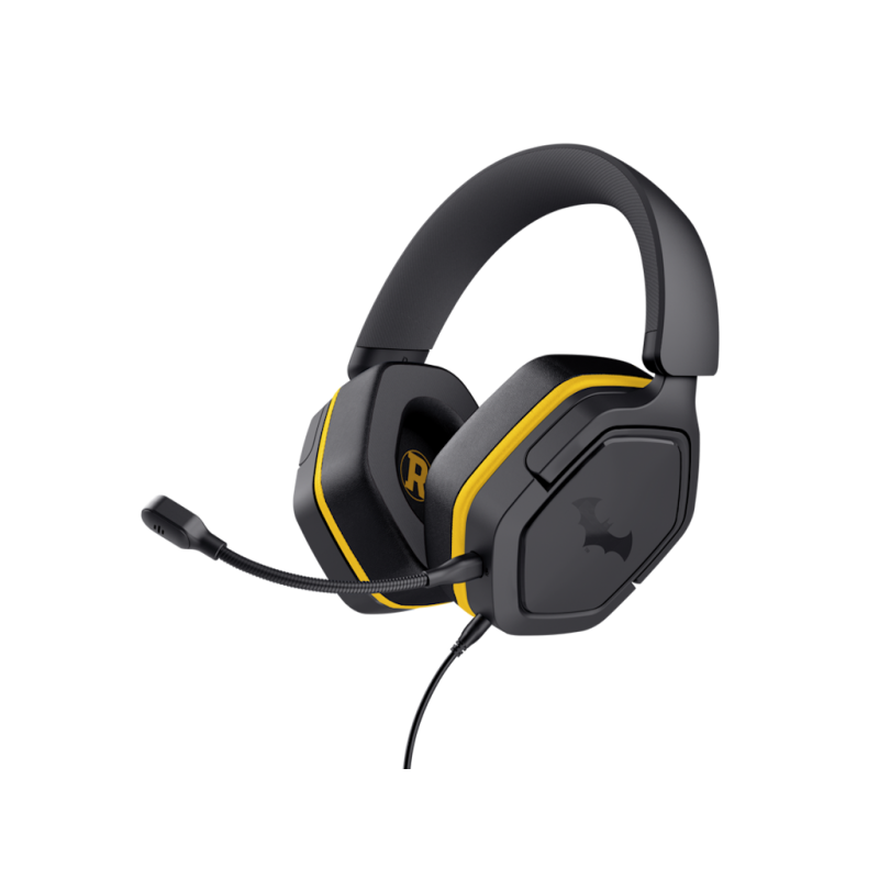 Trust CARUS Batman gaming slušalice – 7.1 surround zvuk, RGB osvjetljenje, mikrofon, USB priključak.