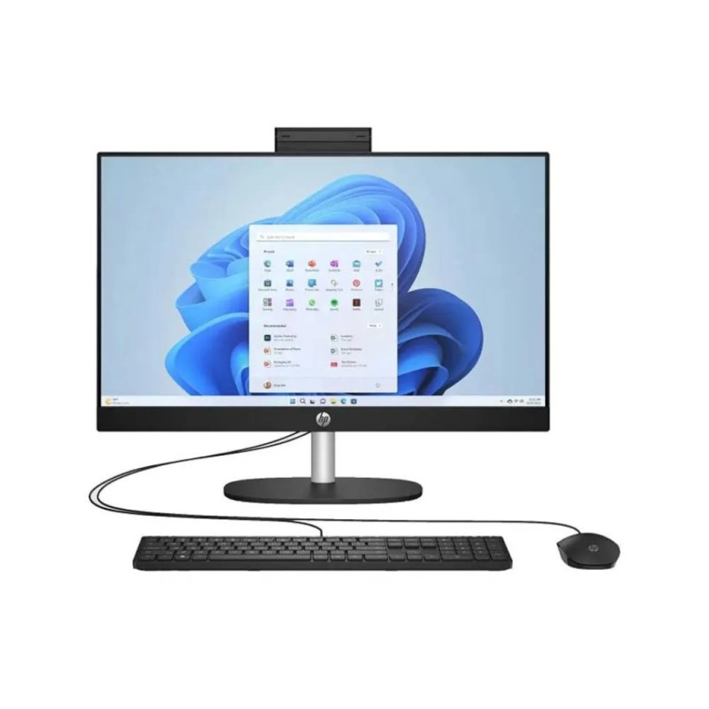 HP All-in-One 24" i5‑7520U, 16 GB RAM, 512 GB SSD, crna, bez OS, WLAN, webcam