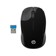 HP 200 bežični miš – crna, 2,4 GHz, optički senzor, 1000 DPI, USB prijemnik