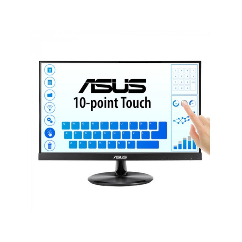 Asus VT229H 21,5" Full HD IPS Touch monitor – HDMI/VGA, zvučnici, 250 cd/m², VESA 100×100, 60 Hz.