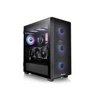 Thermaltake S250 TG ARGB Mid‑tower kućište s tempered staklom, 4 x CT120 ARGB ventilatora i mesh prednjim panelom