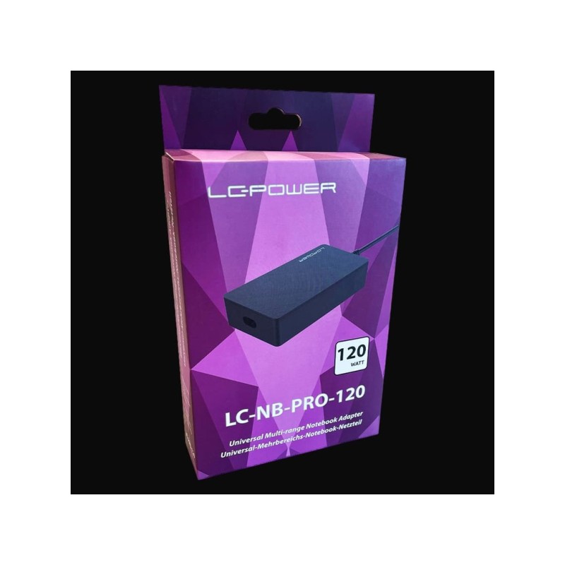LC‑Power LC‑NB‑PRO‑120 – 120 W adapter za notebook s 10‑pin konektorom
