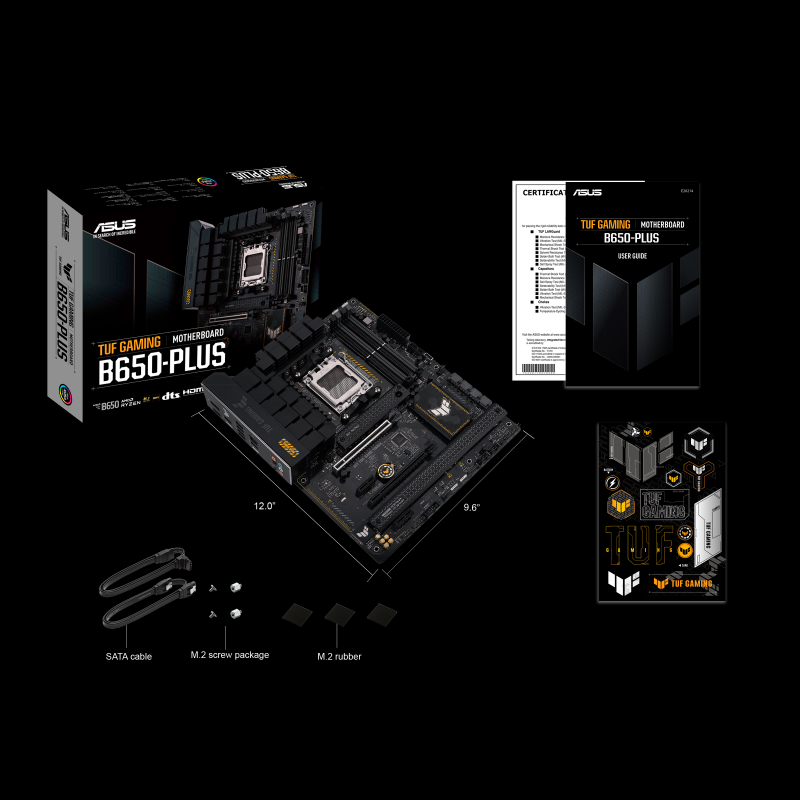 ASUS TUF Gaming B650‑PLUS – AMD B650, socket AM5, 4 x DDR5, HDMI, DP, RAID, ATX.