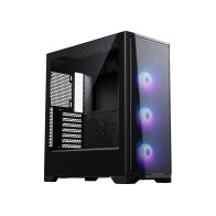 Phanteks Eclipse G370A – Mid‑tower ATX kućište, crno, 3 RGB ventilatora.