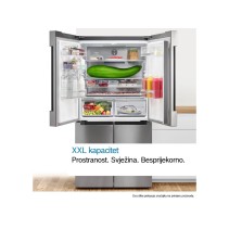 Bosch KMC85LBEA Frenchdoor hladnjak Serie 4, XXL, crna, 547 L, 189,5 × 88,5 cm, NoFrost