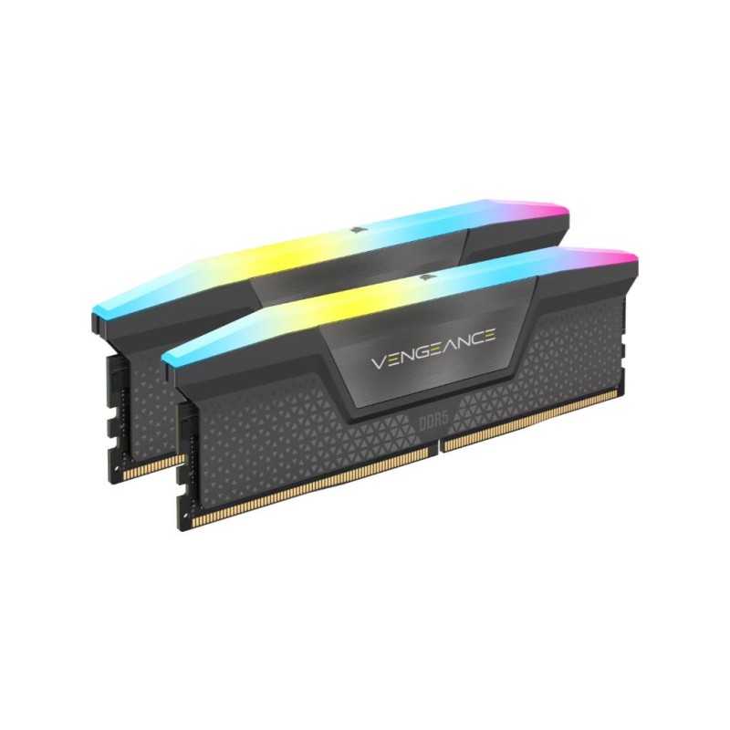Corsair Vengeance DDR5 32 GB (2 x 16 GB) RGB 6000 MT/s – XMP & EXPO – CMH32GX5M2B6000C38