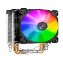 Inter-Tech CR‑1200 CPU hladnjak – 92 mm RGB ventilator, crna boja, visina 128 mm, TDP 95 W, jednostruki toranj.