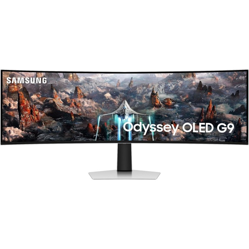 Samsung 49‑inčni OLED G9 32:9 QHD‑2 (5120×1440) 240 Hz 0,03 ms 250 cd/m² Smart Monitor – DP, HDMI, Micro‑HDMI.