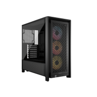 CORSAIR FRAME 4000D RS ARGB3xRS120 ARGB fans, 360mm rad170mm cooler, 430mm GPU, ATX, Black