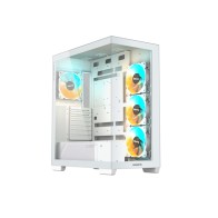Gigabyte C500 Panoramic Stealt Mid-tower, ATX, 4x ARGB fans White Case
