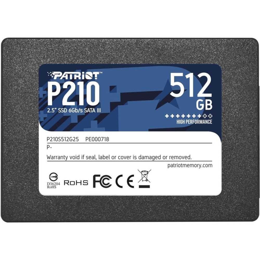 Patriot P210 512GB 2.5 SSD - 520/430 MB/s