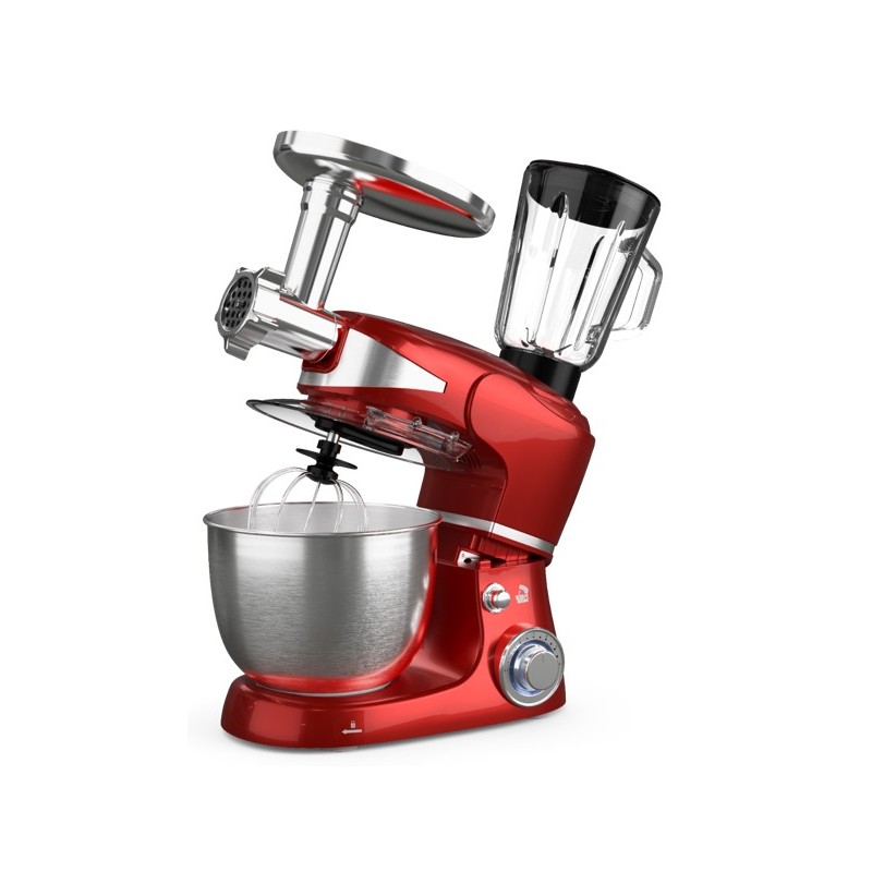 Tesla KR600RA Kuhinjski robot 1000 W, 6 brzina, 5 L posuda, mljevenje mesa i 1,5 L blender.