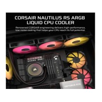 Corsair Nautilus 360 RS AIO cooler - crna, 3x120 mm, kompatibilna s LGA1700, AM5 i AM4 socketima.